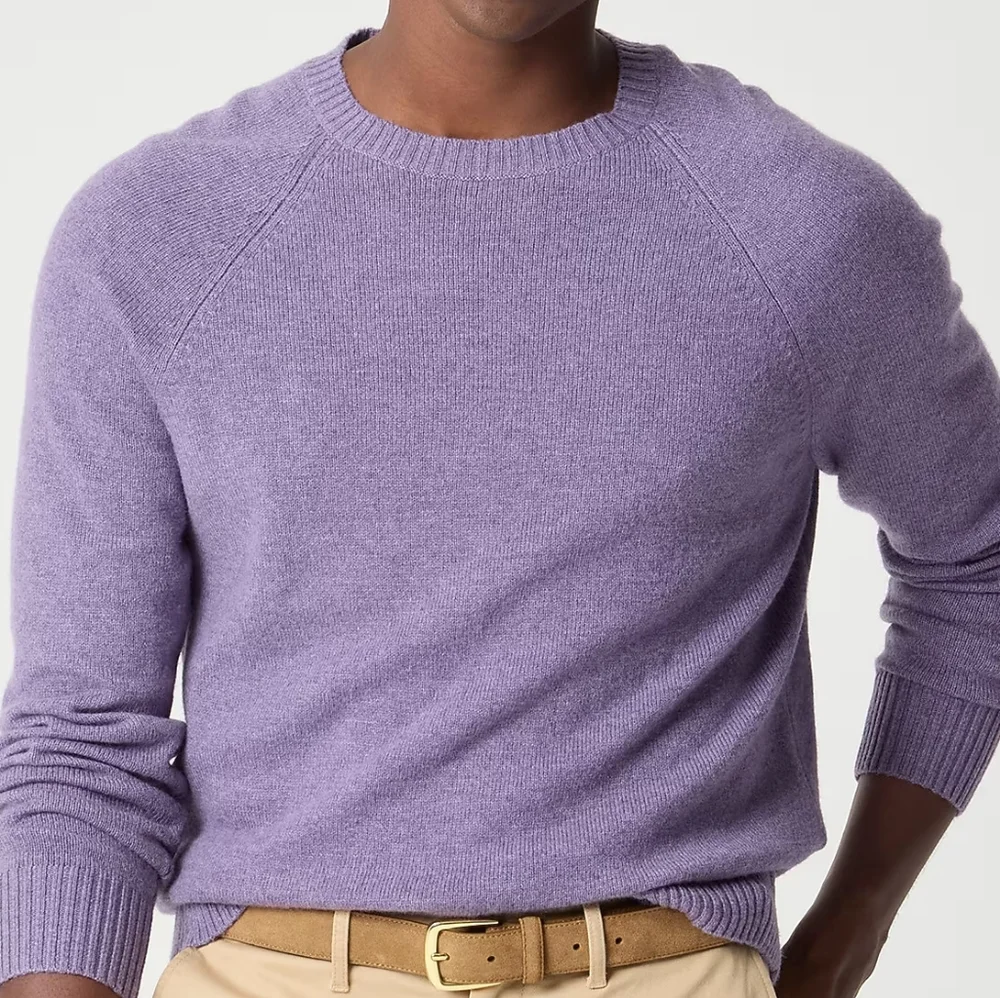 J. Crew Men's Lambswool Blend Sweater Size Medium NEW